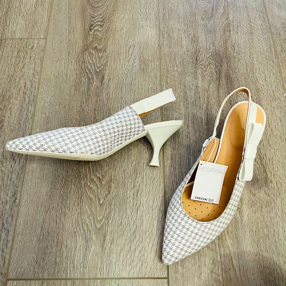 NEW Geox Respira Slingback Kitten Heel Pumps Size9